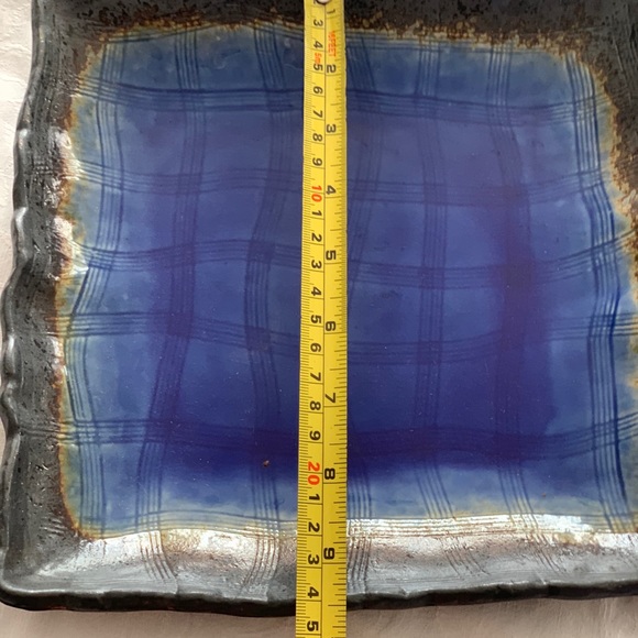 Dish in blue MIYA Japan, signed - Picture 4 of 6